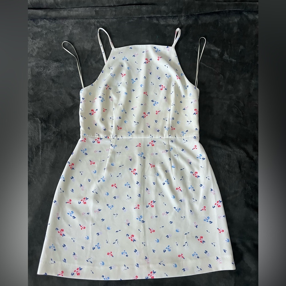 French Connection yellow mini dress